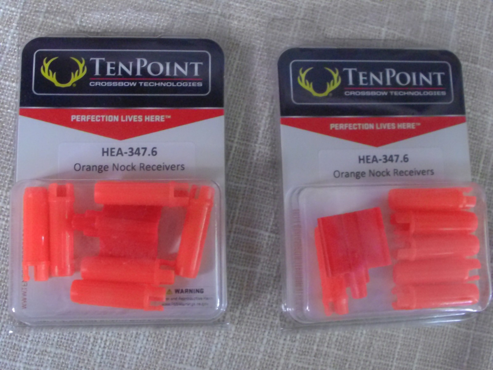 TENPOINT NOCK RECEIVERS  2-PACKS (ORANGE)  FREE S/H