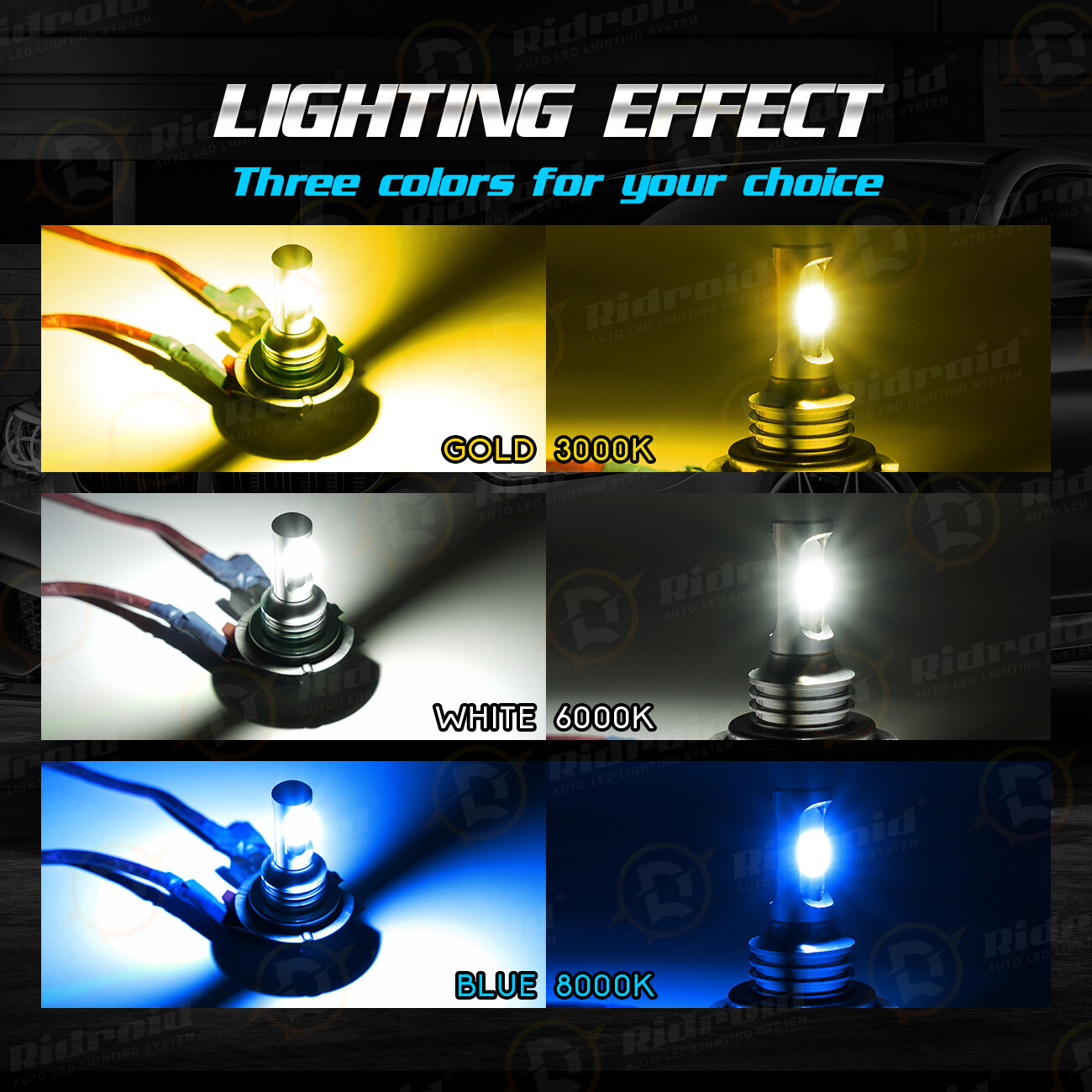 For Mazda 3 2004-2008 2009 4X High/Low Beam LED Headlight Bulbs 6000K Combo Kit