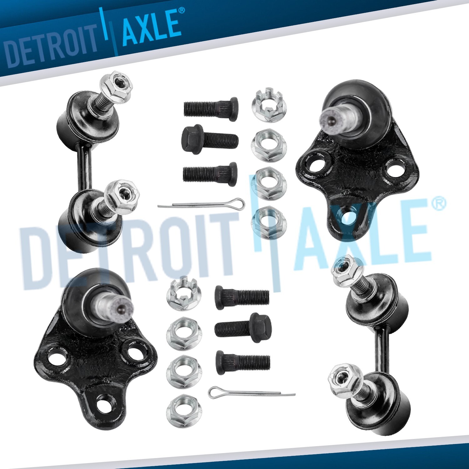 Front Lower Ball Joints Sway Bars for 1996 - 1999 2000 2001 2002 Toyota Corolla