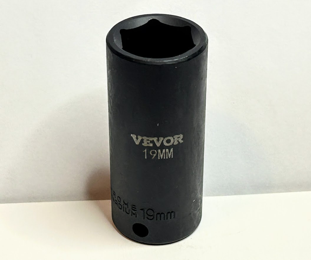 Vevor    19 mm x 3/8"  Dr Deep Impact Socket 6 Point Free USA Shipping