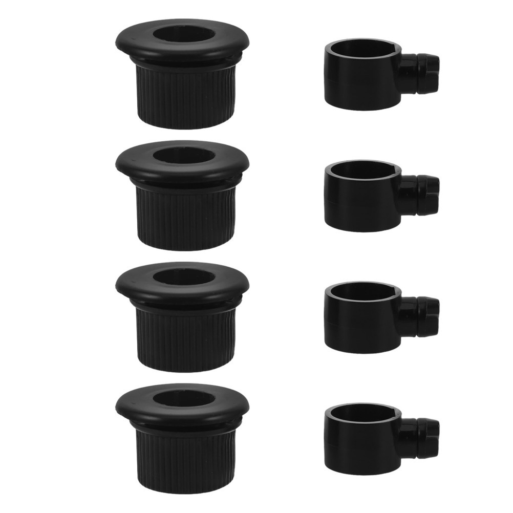 4 Pcs Display Jewelry Rack Fitting Rotating Plastic Threaded Accessory