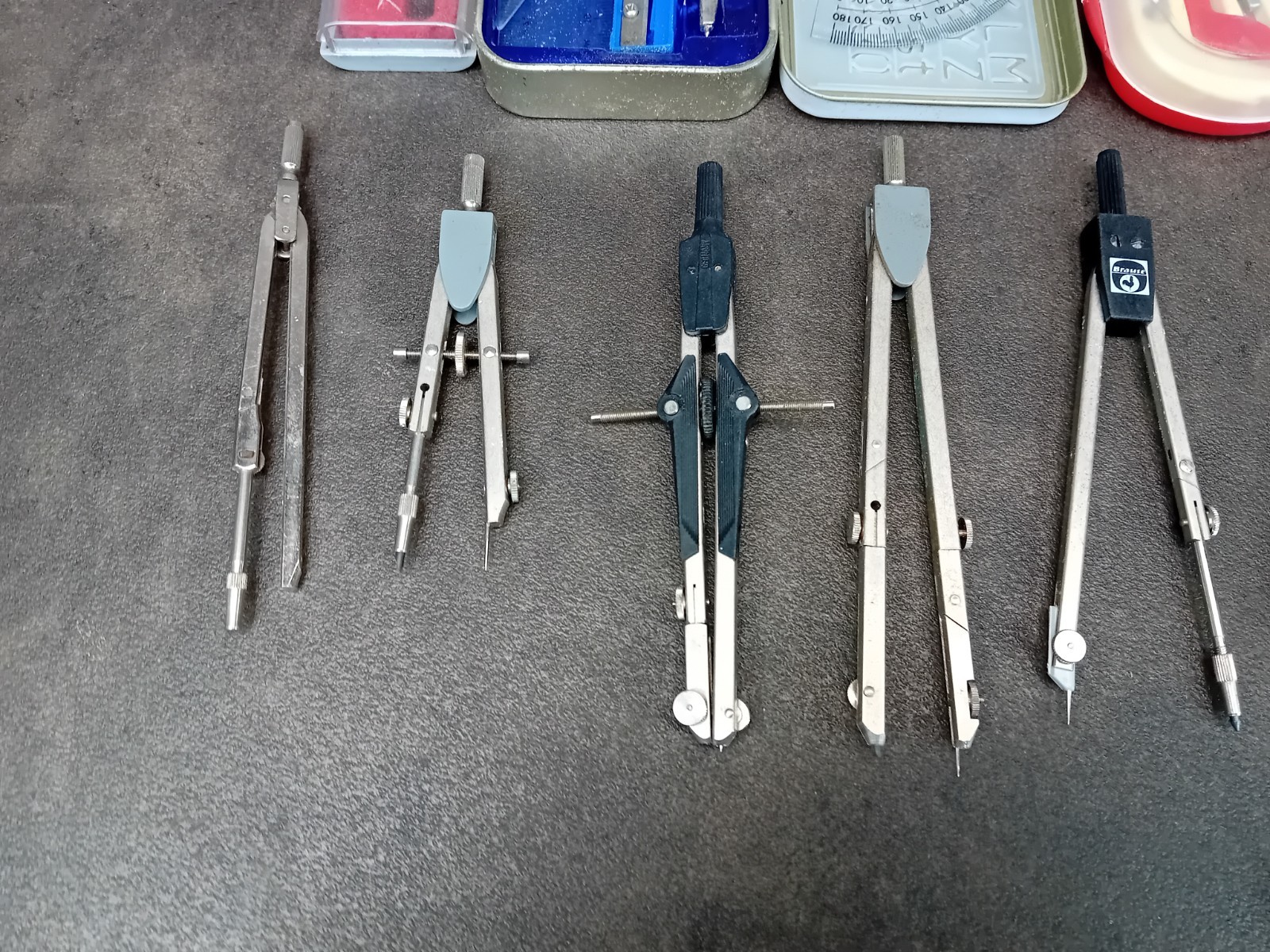 Job Lot of Technical Drawing Instruments