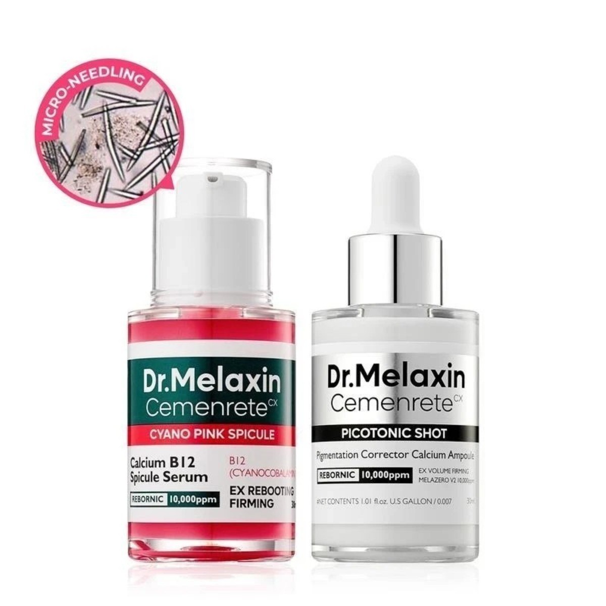 Dr.Melaxin Cemenrete Cyano Pink Spine Essence with Calcium | Dual Skin Care Set