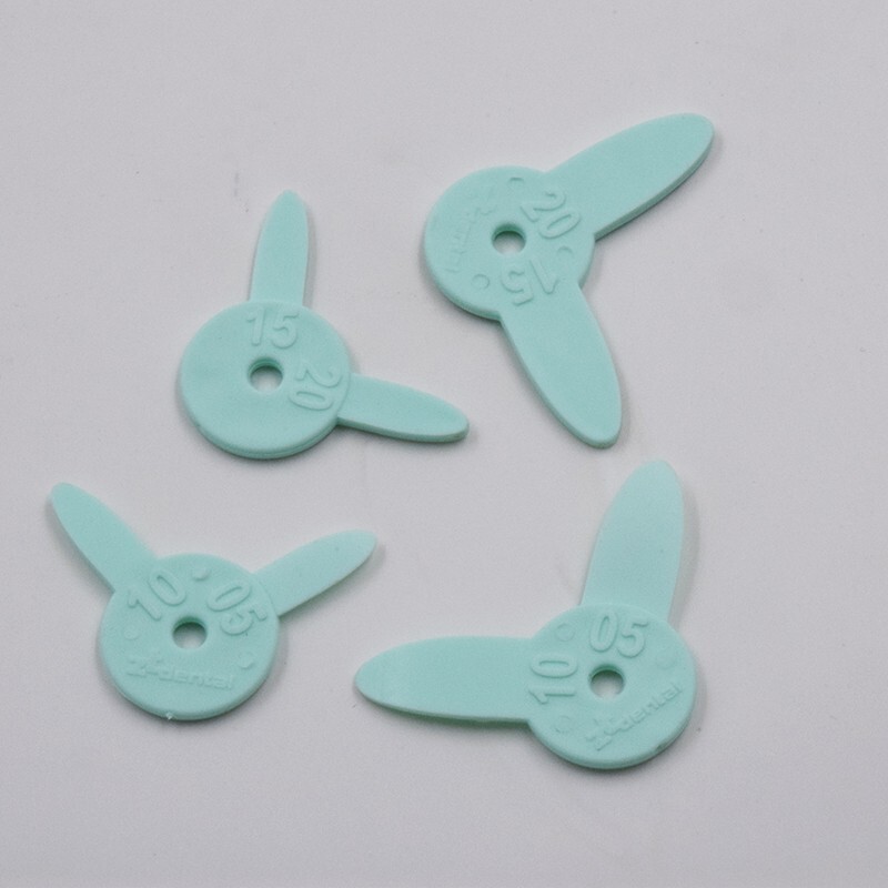 4 Pcs Dental Interproximal Fleximeter Strips Interdental Space Measurement Ruler