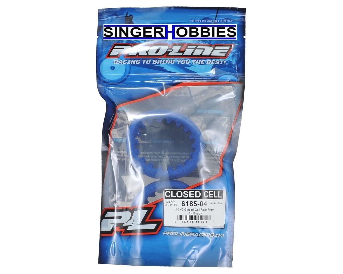 Pro Line 6185-04 "V2" 1/10 2.2" Rear Buggy Closed Cell Tire Inserts (2) HH
