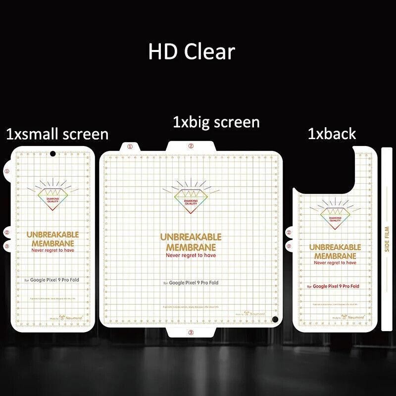 Hydrogel Film Transparent Soft For Google Pixel 9 10 Pro Fold Screen Protector