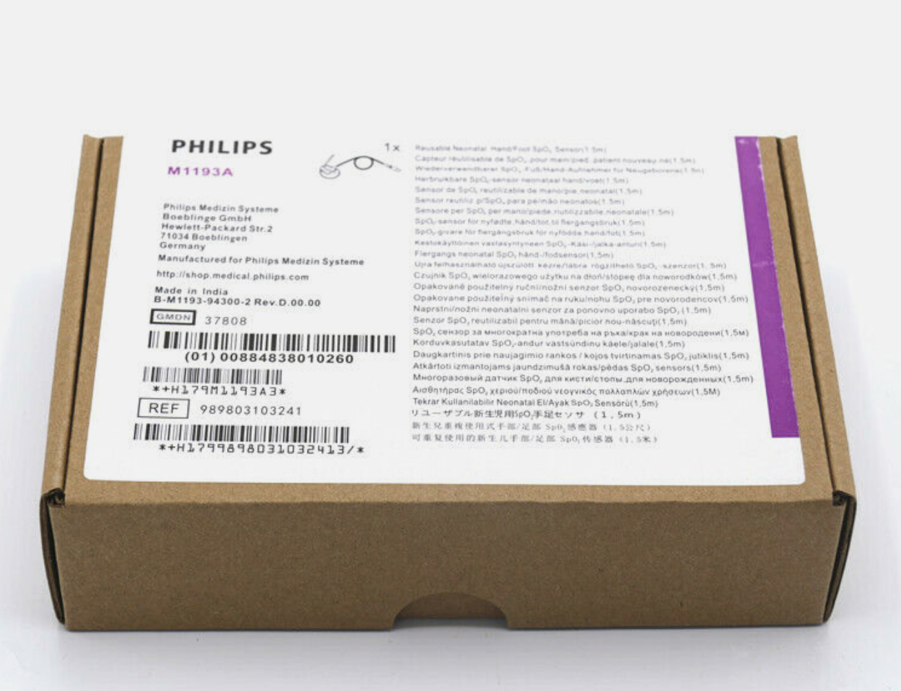 Philips M1193A Neonate Wrap SpO2 Sensor Original w/ Packing - Same Day Shipping