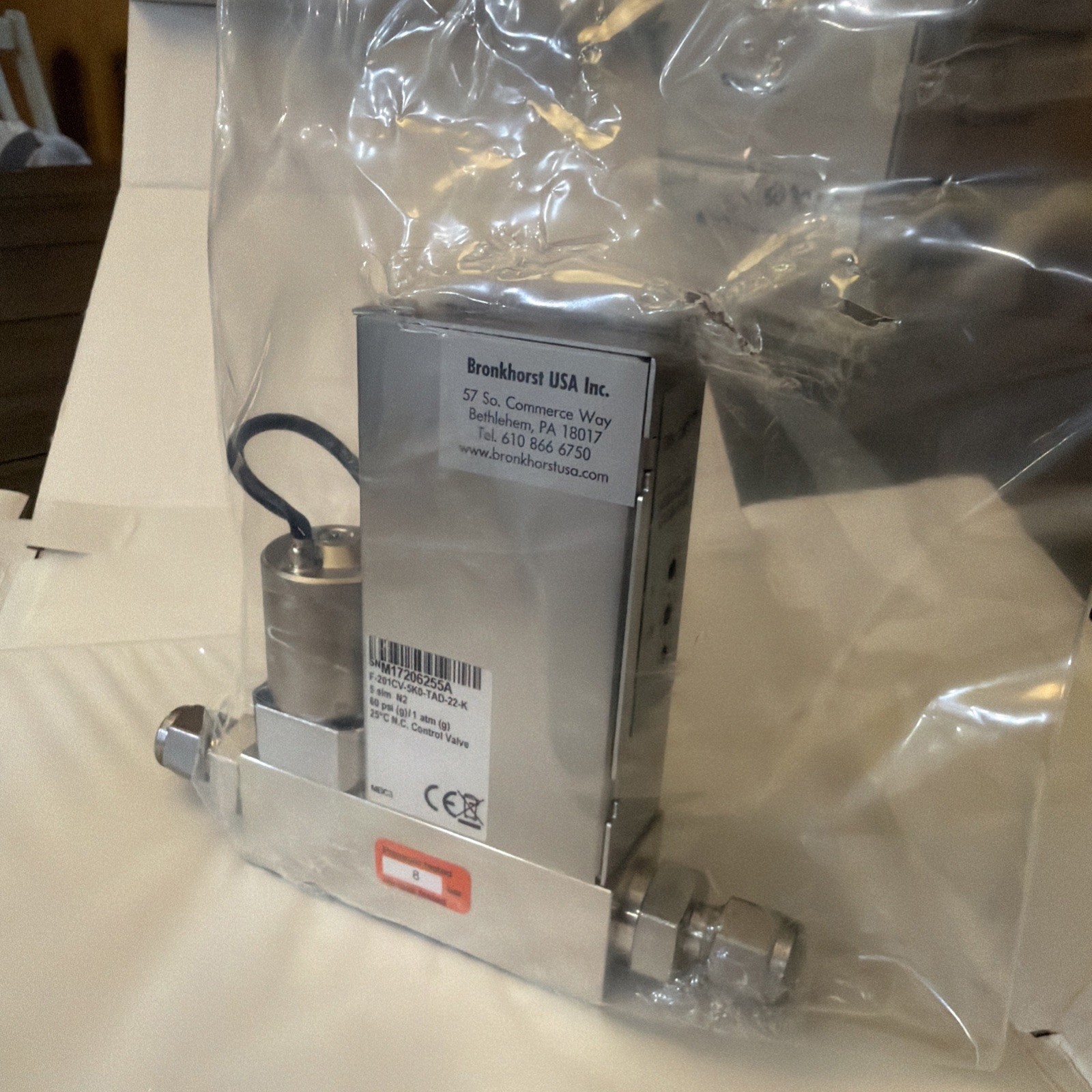 Bronkhorst Mass Flow Controller - 5 slm - Kalrez seals