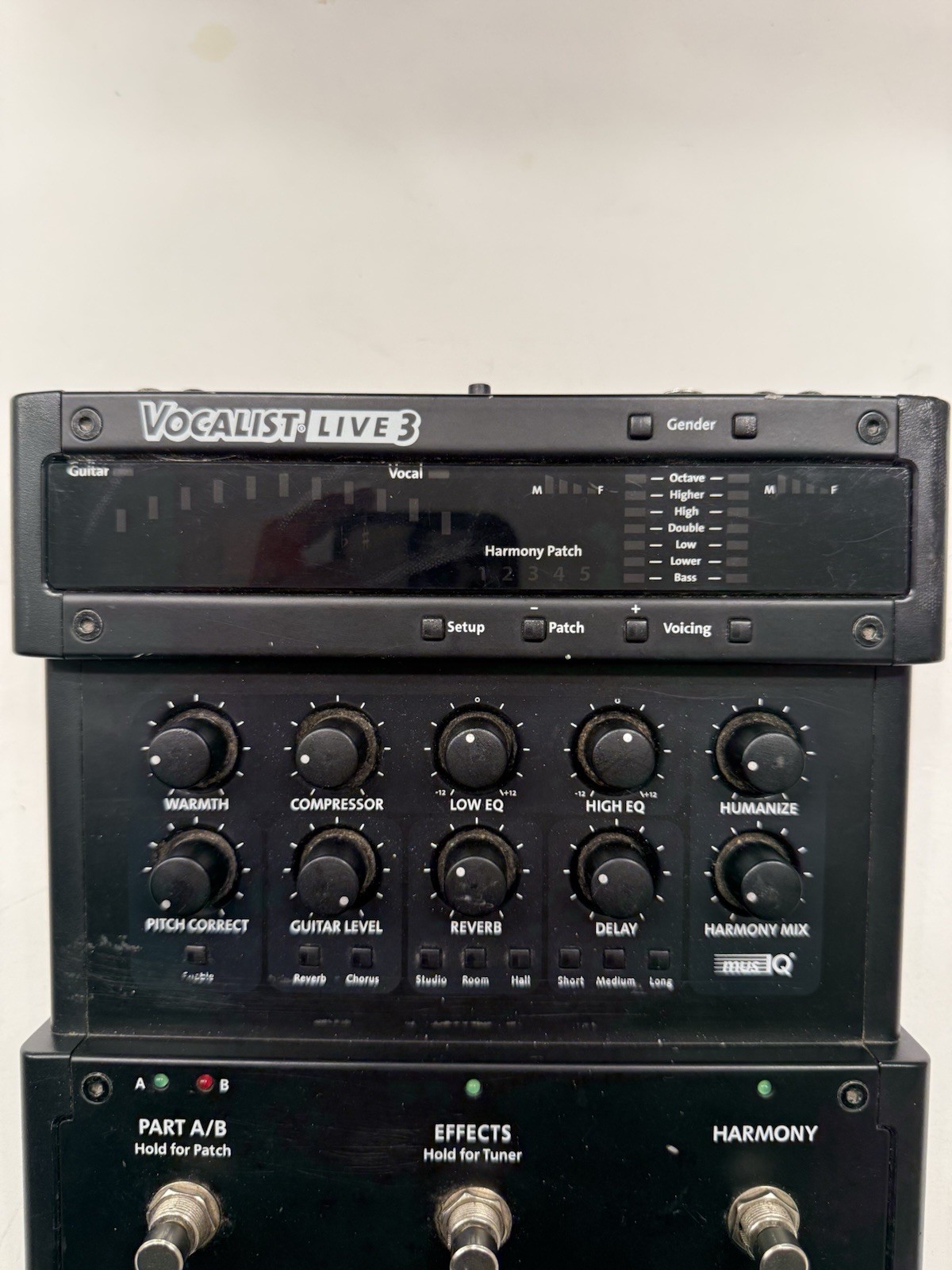 Digitech Vocalist Live 3 Vocal Multi Effects Processor Pedal + Power Supply