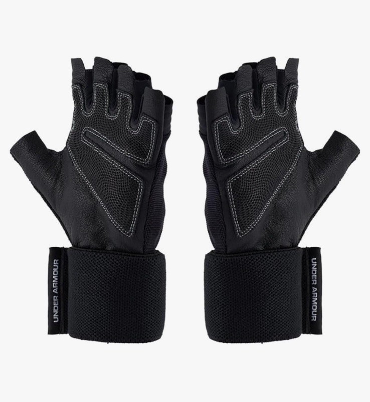 Under Armour Men’s Project Rock Training Gloves Leather Weightlifting Sz M NWT