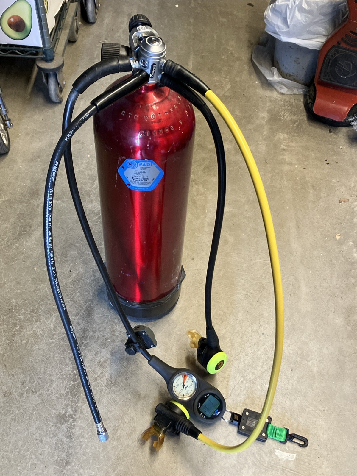 NEMROD Full Octopus Scuba Diving Regulator W/Gauges, IST Nitrox Computer