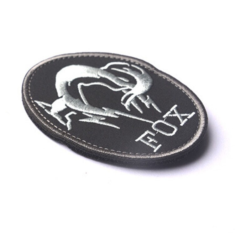 2Pcs FOXHOUND Metal Gear Solid Cosplay Snake Big Boss Hook Loop Patch Badge