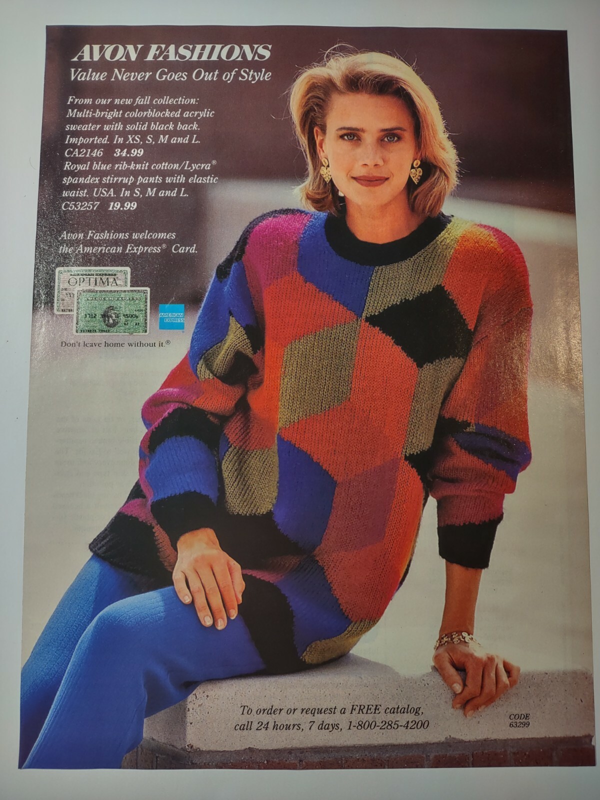 Avon Fashions Value Never Goes Out of Style Vintage 1990s Print Ad