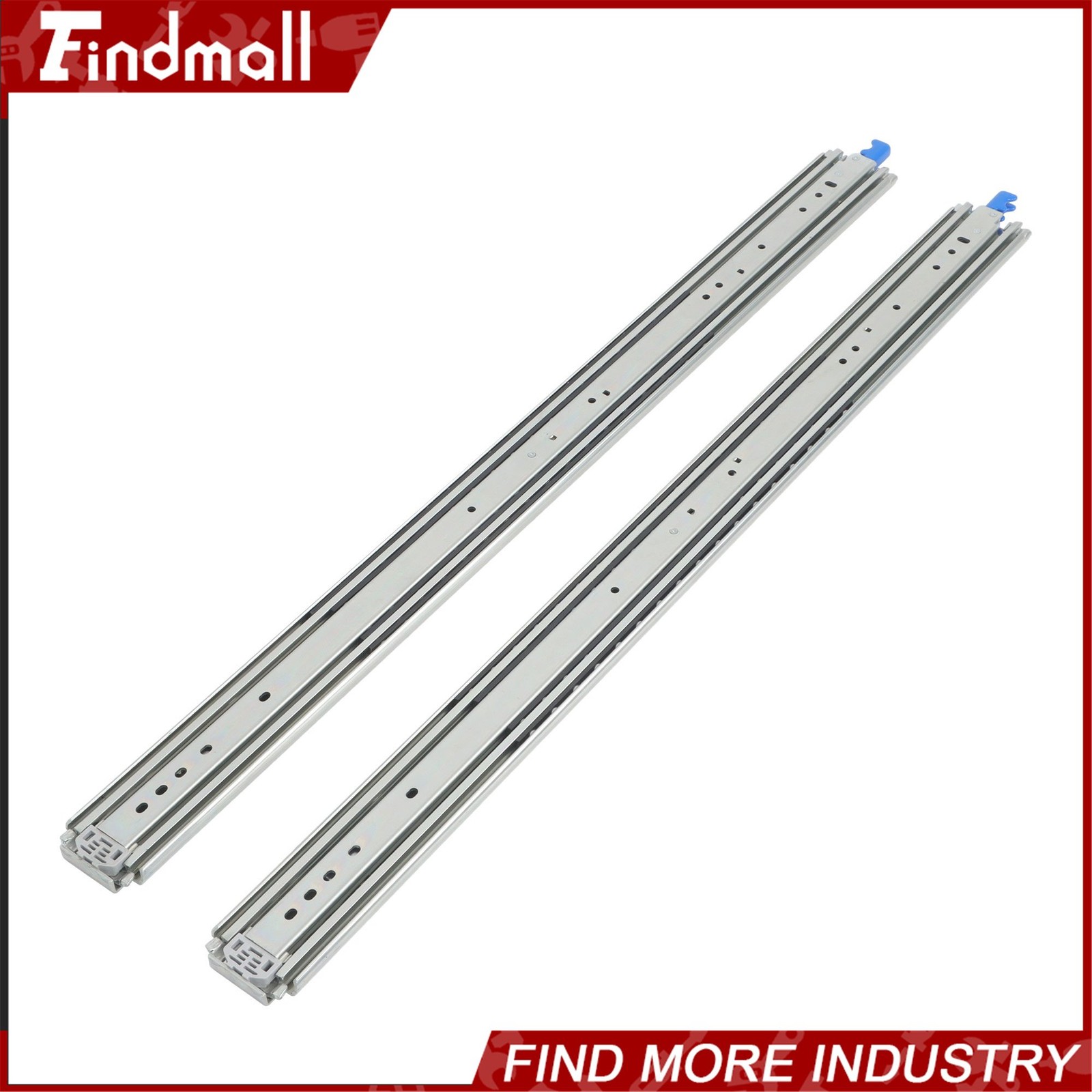 Findmall Heavy Duty 38" Drawer Slides w/Lock 500lb - Full Extension Ball Bearing