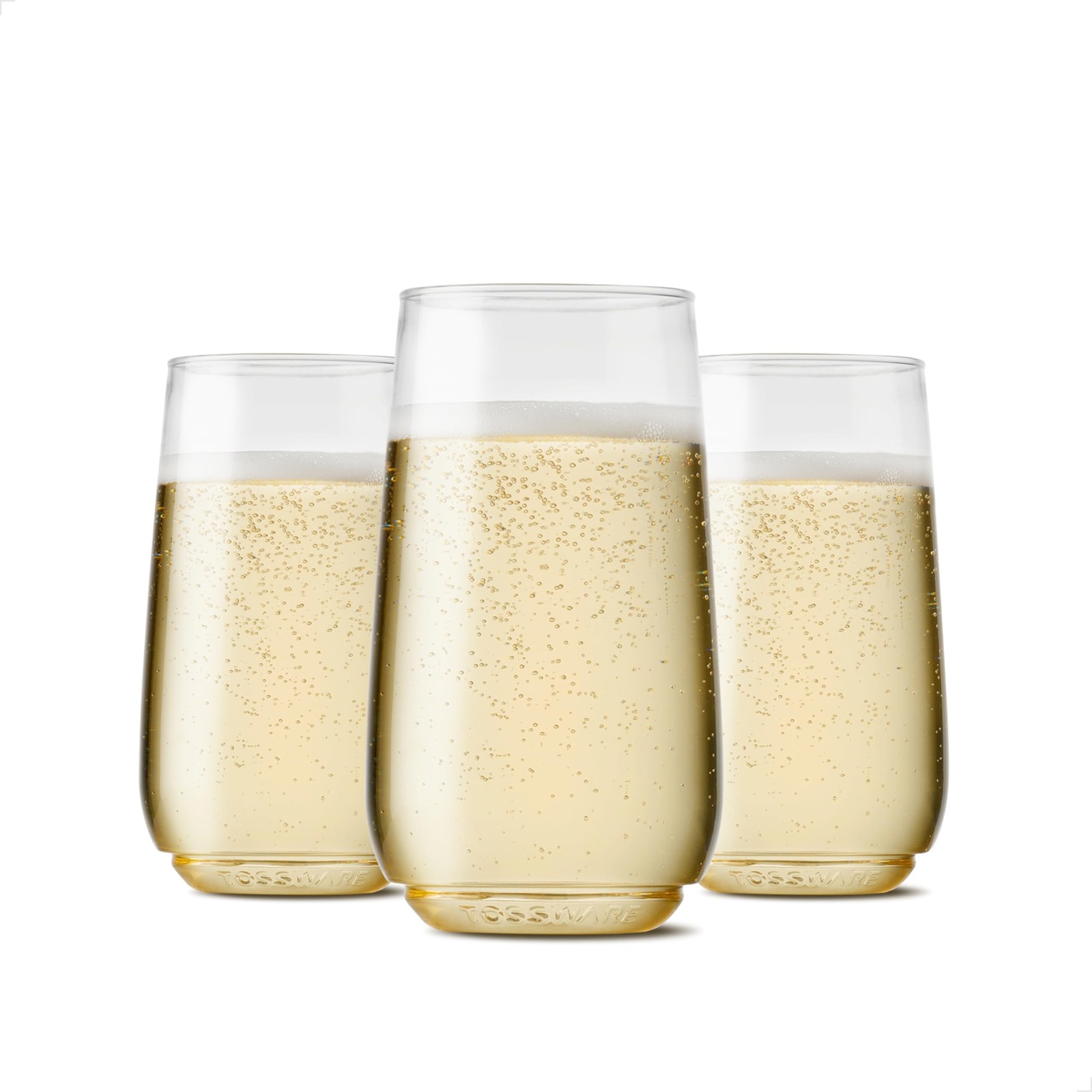TOSSWARE POP 6oz Flute Jr SET OF 12, Premium Quality, Recyclable, Unbreakable...