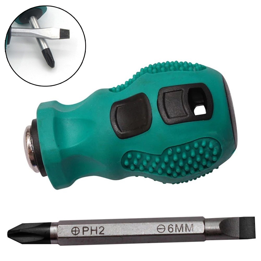 Hand Tool Screwdriver Magnetic Good Toughnes Slotted 2-in-1 Convenient