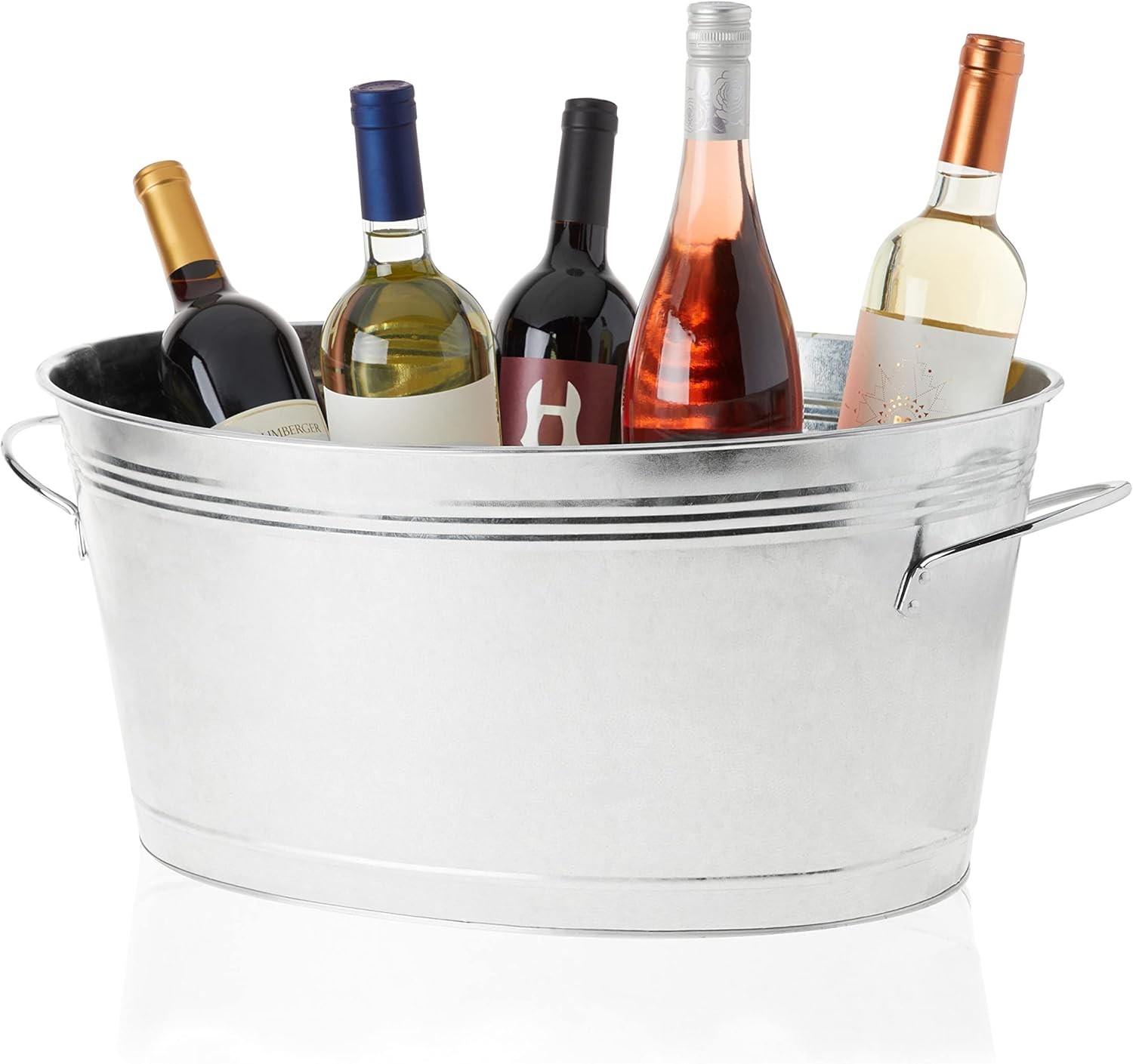 Galvanized Tub Large Ice Buckets Parties Beverage Cooler Beer Wine Soda Bottled