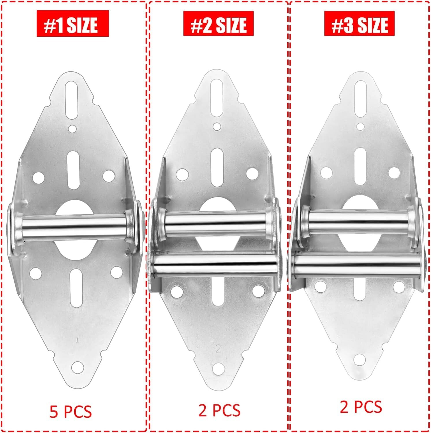 Garage Door Hinges and Rollers for 7' Height Garage Doors, Garage Door Hardware