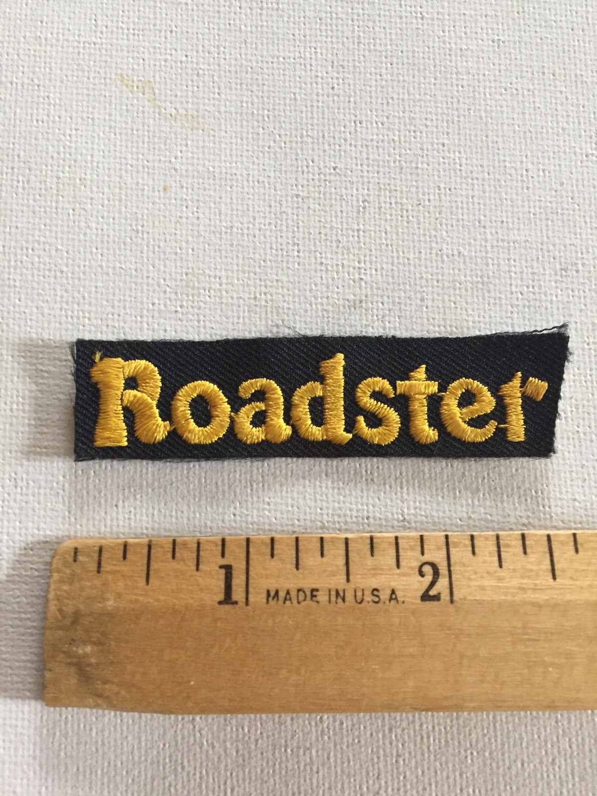 Roadster Patch Embroidered , Vintage Rare Beautiful Automobilia