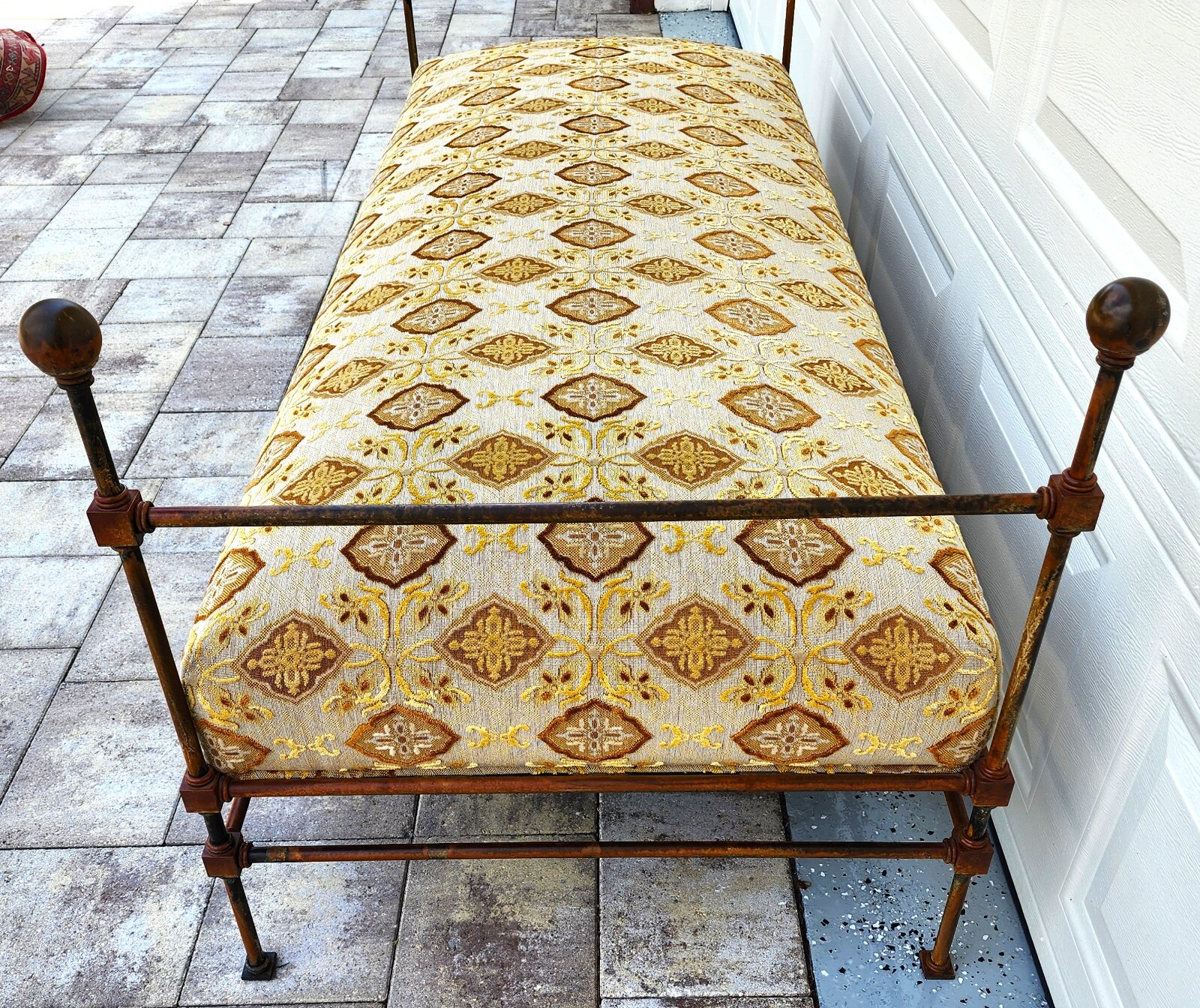 Antique Iron Daybed Bench