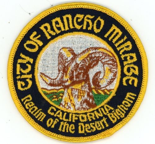 CALIFORNIA CA RANCHO MIRAGE CITY PATCH NICE SHOULDER PATCH SHERIFF POLICE