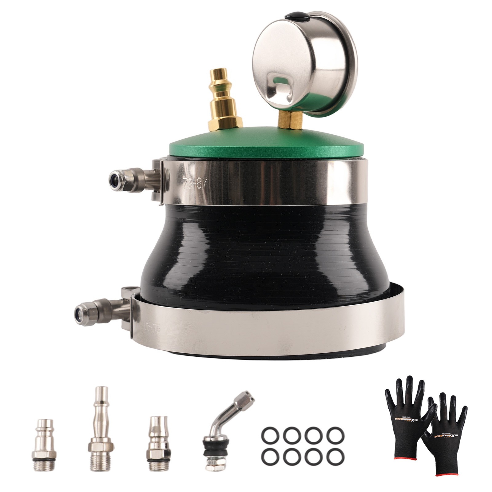 4" Turbo Boost Leak Tester Steel Plastic 30PSI Gauge Pressure Test Kit