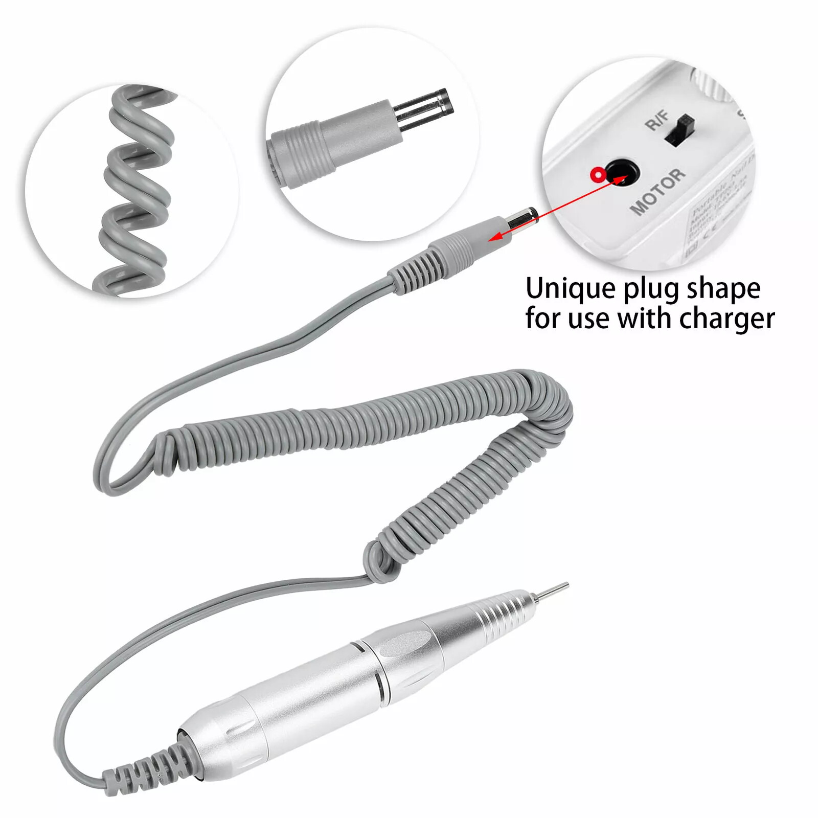 Electric Nail Drill Machine Handle Handpiece Replacement Pen Manicure