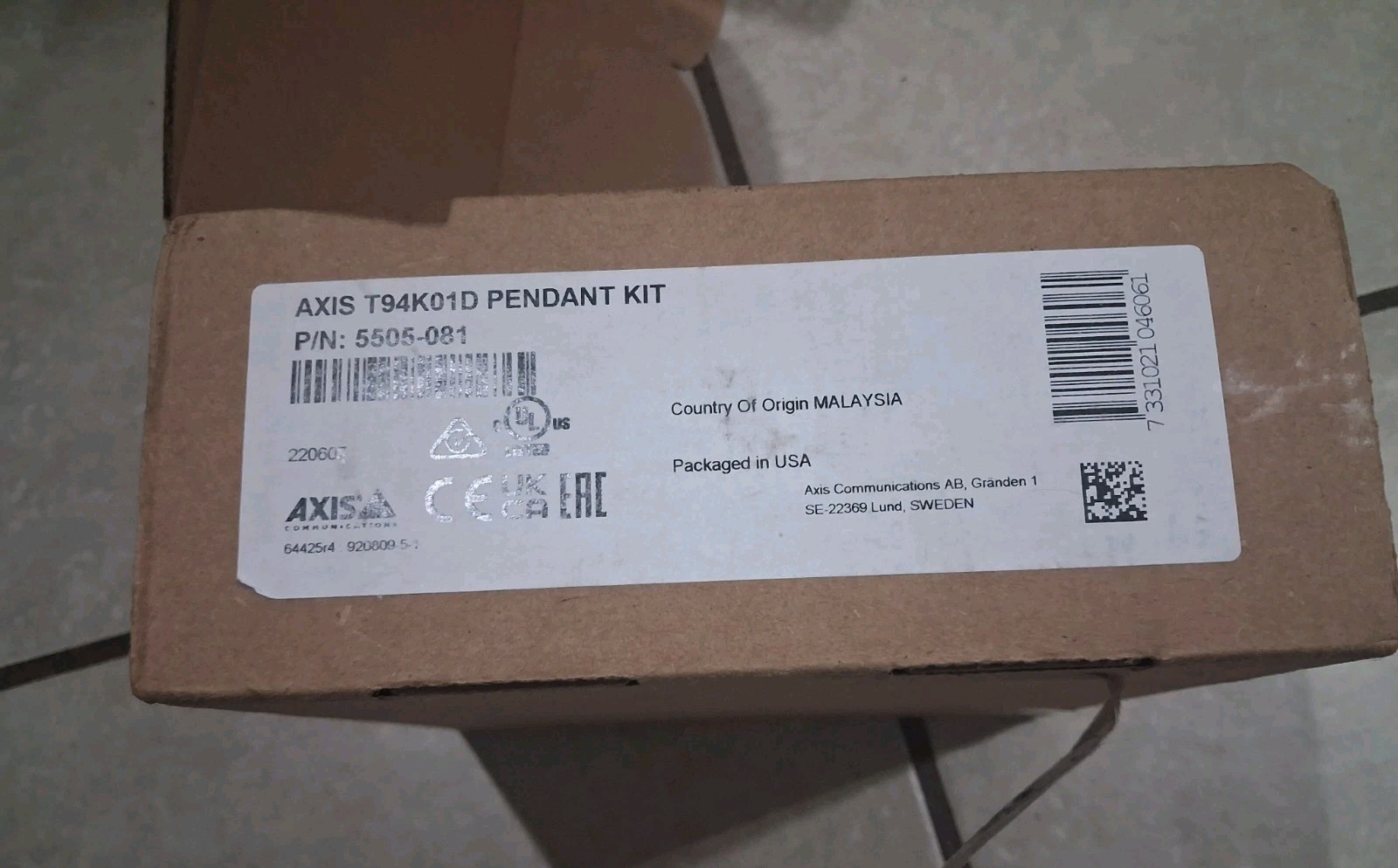Axis T94A01D Pendant Kit