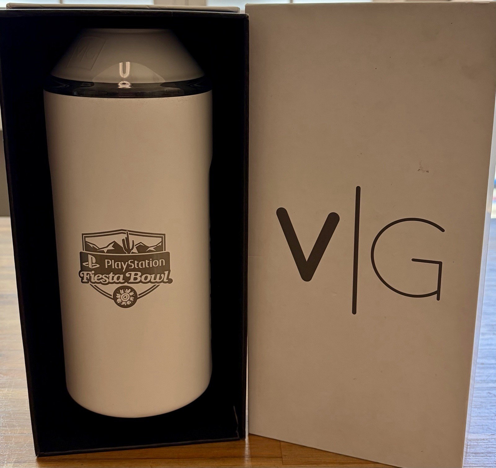 Vinglacé Wine Bottle Chiller Portable Insulator White New PlayStation FiestaBowl