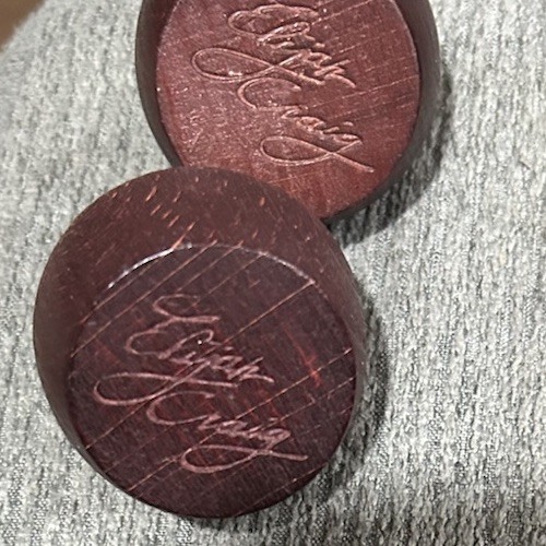 Elijah Craig Bourbon Whiskey Cork Decorative Bottle Top Signature Wood Caps (2)