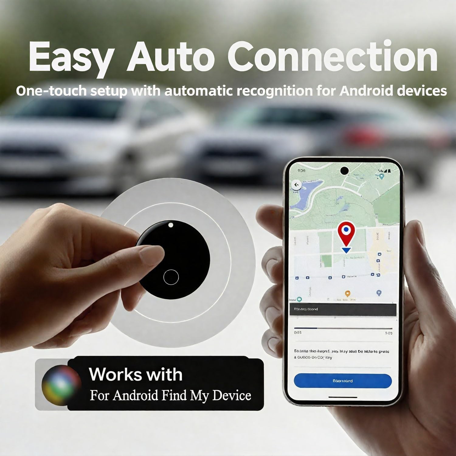 2-Pack Real-Time Vehicle & Pet GPS Tracker - No Monthly Fees, Android Compatible