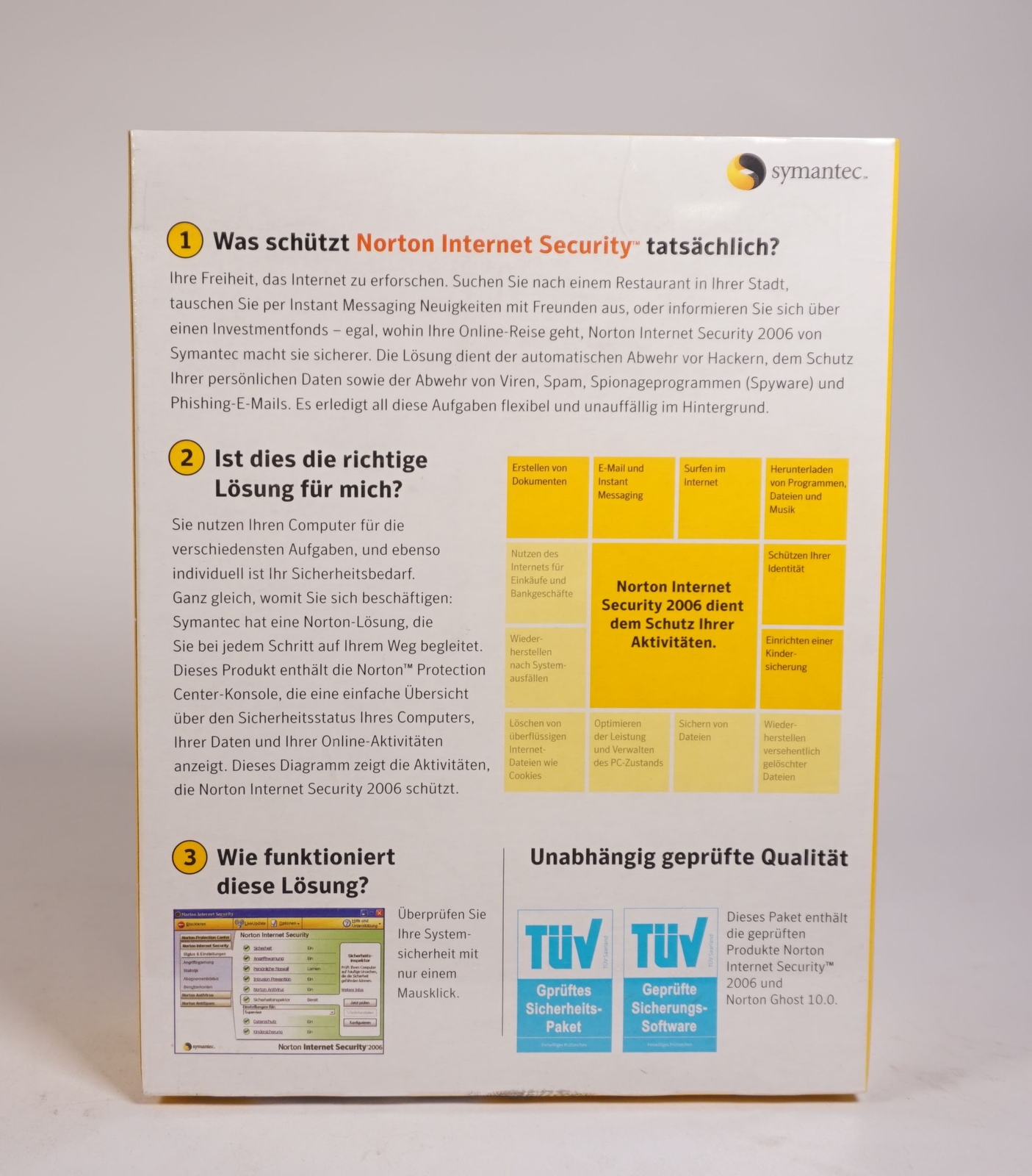 3pc Bundle Norton AntiVirus 2006 2007 Internet Security 2006 Special Edition