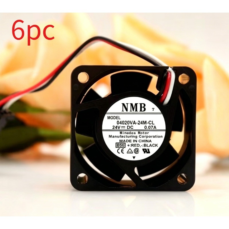 6PCS Brand NEW NMB 04020VA-24M-CL Inverter Cooling Fan 24V 0.07 4020 4CM Fan