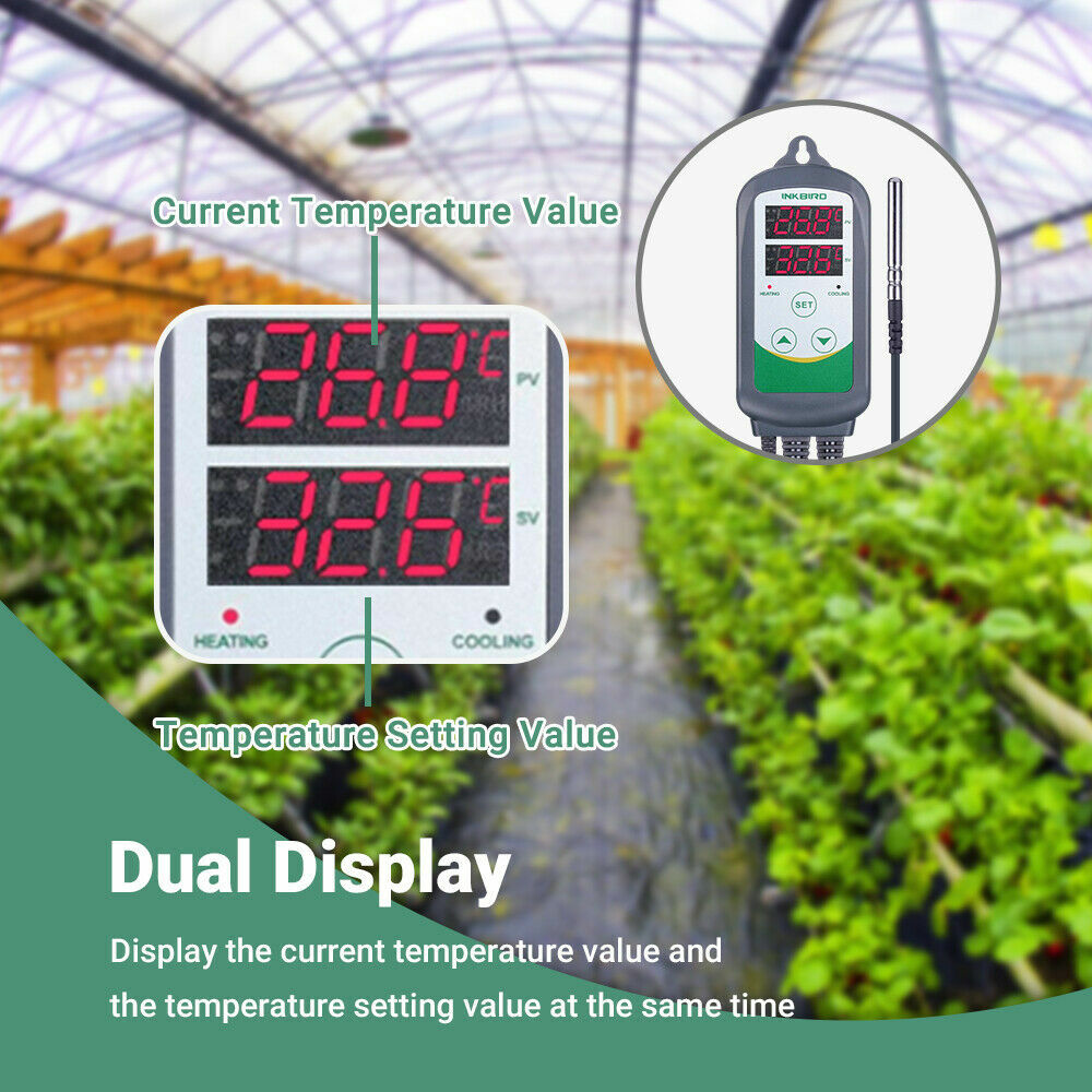 Inkbird Digital 110V Digital Temperature Controller thermostat temp control fan