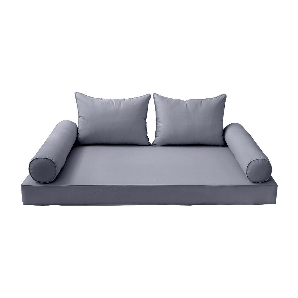 Style4 5PC Daybed Mattress Bolster Pillow Fitted Sheet Cover Only Queen AD001