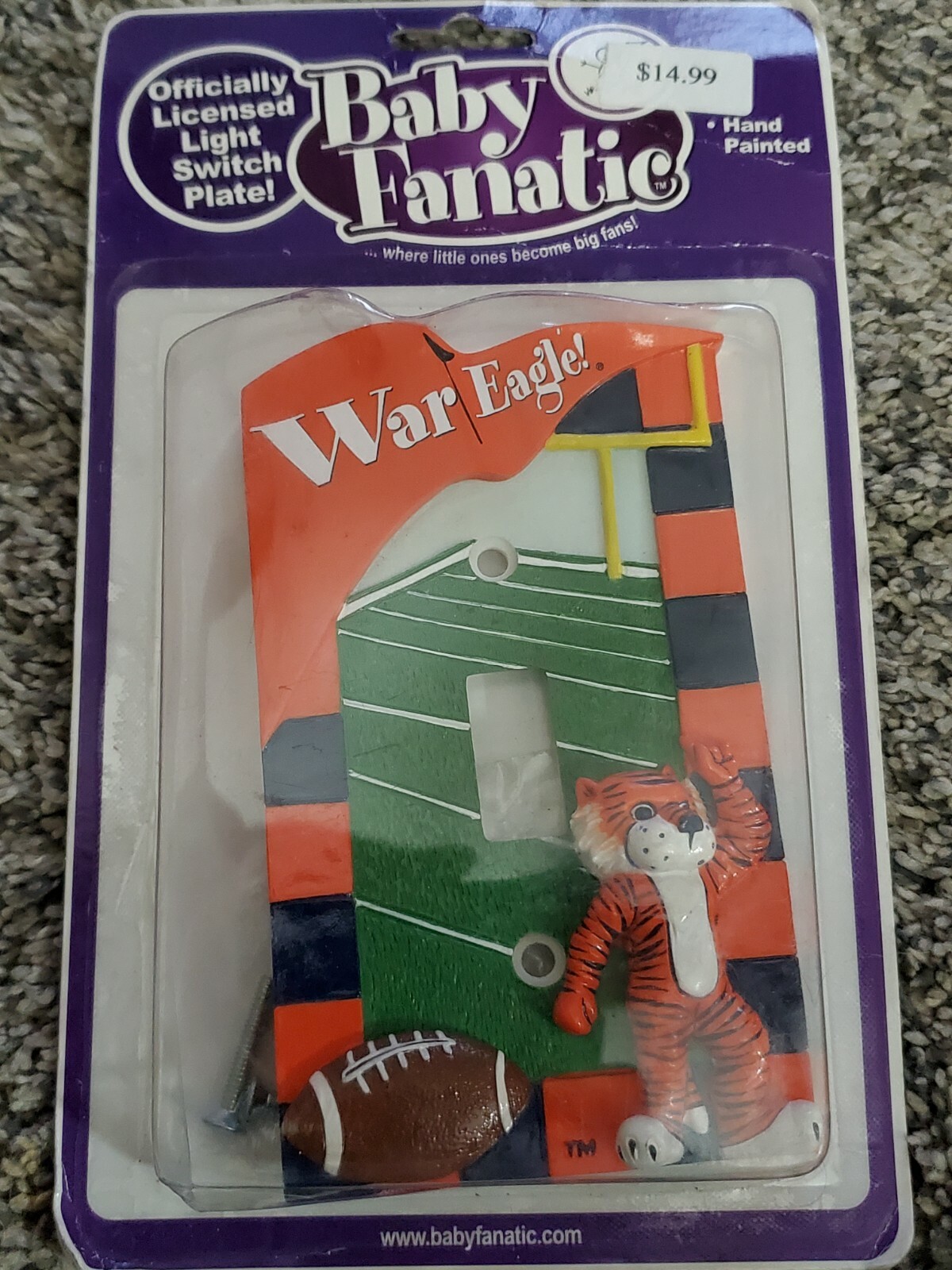 Auburn War Eagles! Light Switch Cover NEW Hand Painted Baby Fantastic