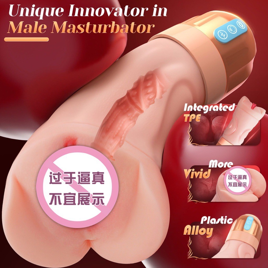 Male Automatic Handsfree Masturbater Cup Stroker Pocket-Pussy Toy-Men-Lubricants