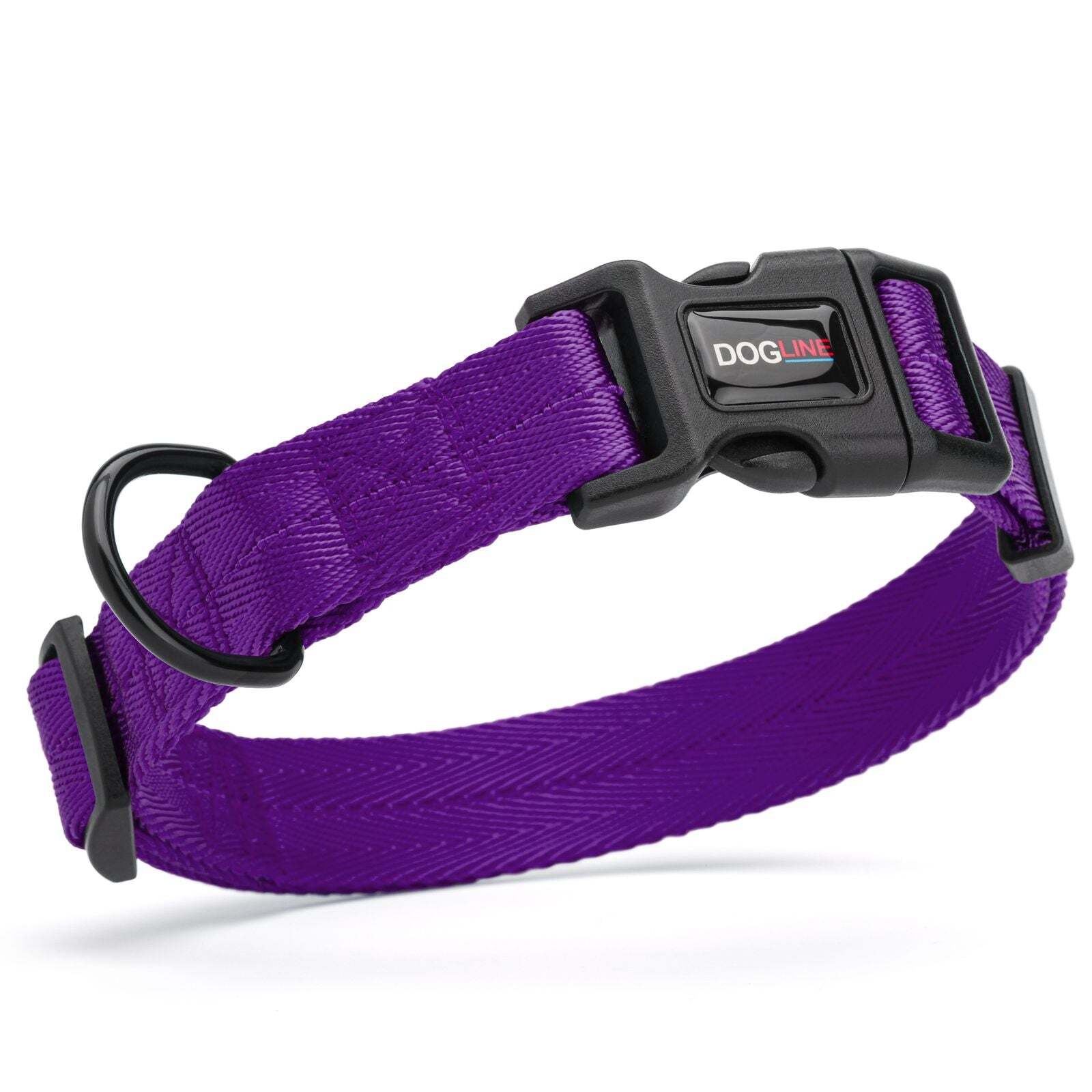 Nylon Collar W3/8" L9"-13" Purple