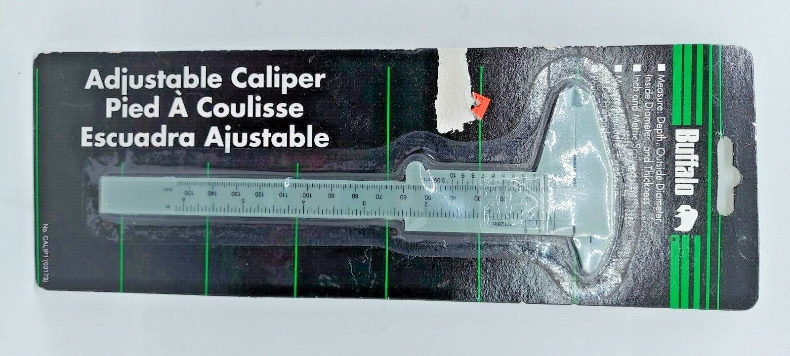 Buffalo Tools Vintage Adjustable Caliper 1996 New