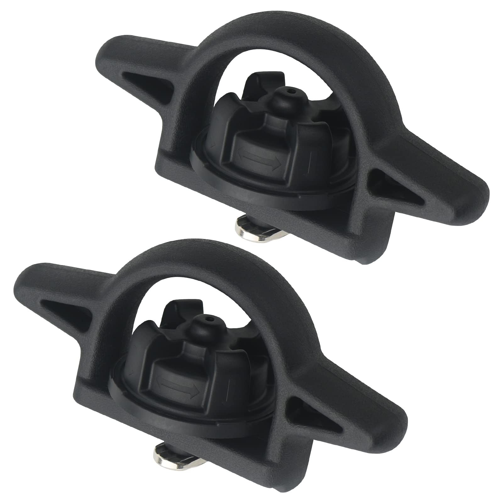 APPERFiT Bed Cleat Tie Down Anchor for Truck Rail 2PCS Black, type b-2pcs