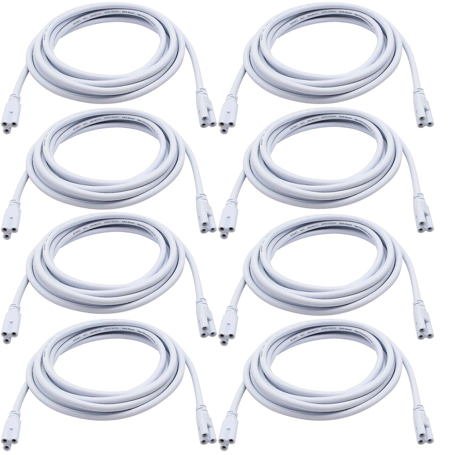 4-24 Pack 3FT 4FT Connector Cable Extension Cords 3-Pin LED Tube Light Fixture
