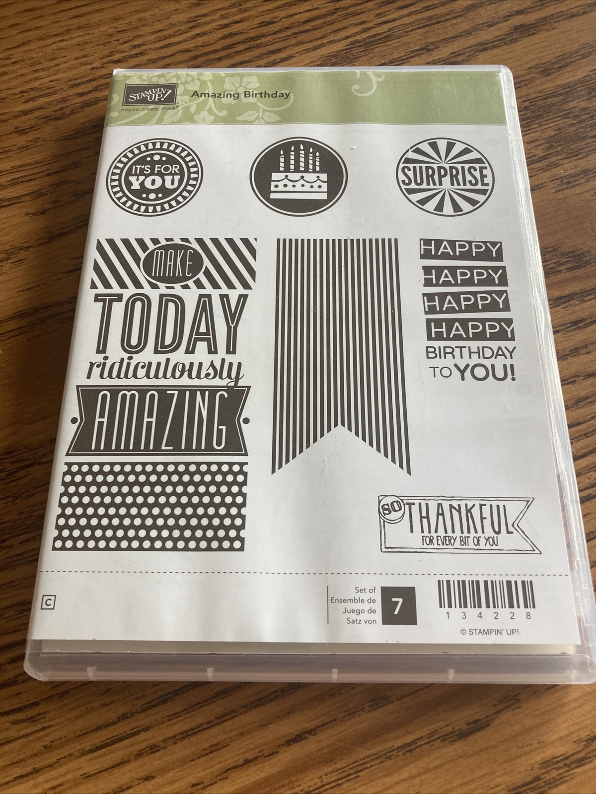 stampin up Amazing Birthday Stamp Set - Brand New!