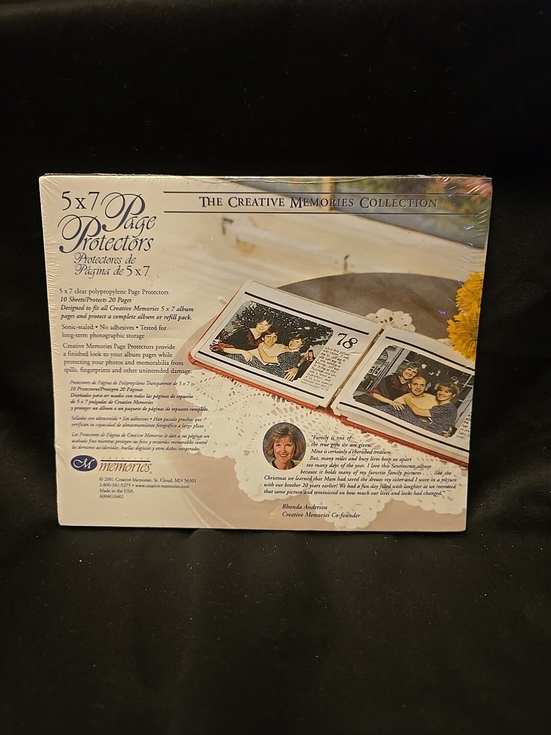 CREATIVE MEMORIES RCM-5B 5x7 PAGE PROTECTORS 10 Sheets/Protects 20 NEW