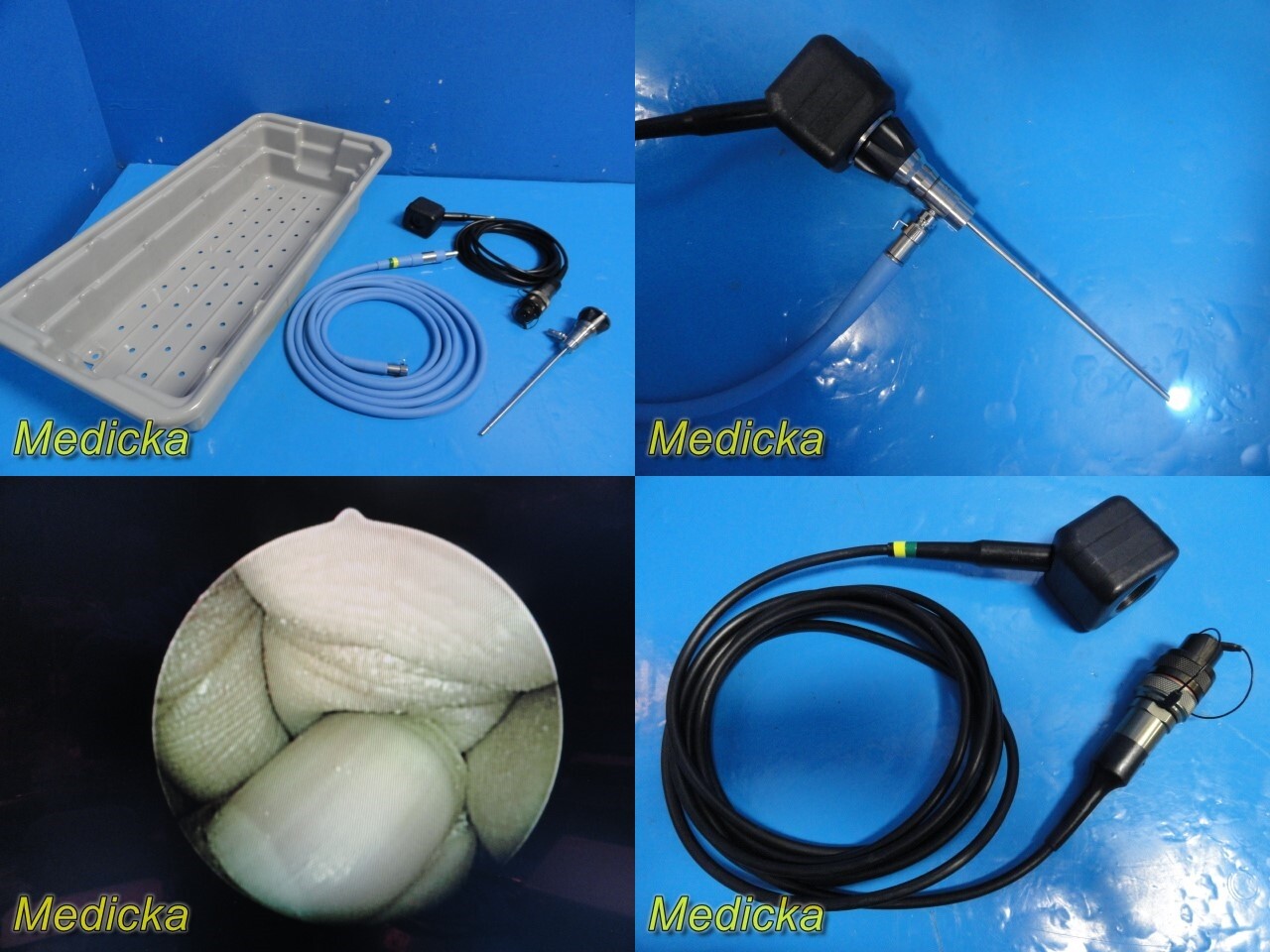 S&N DYONICS 72201501 4mmx30° HD Arthroscope W/ ED-3 Camera Head,F/O Cable ~24380