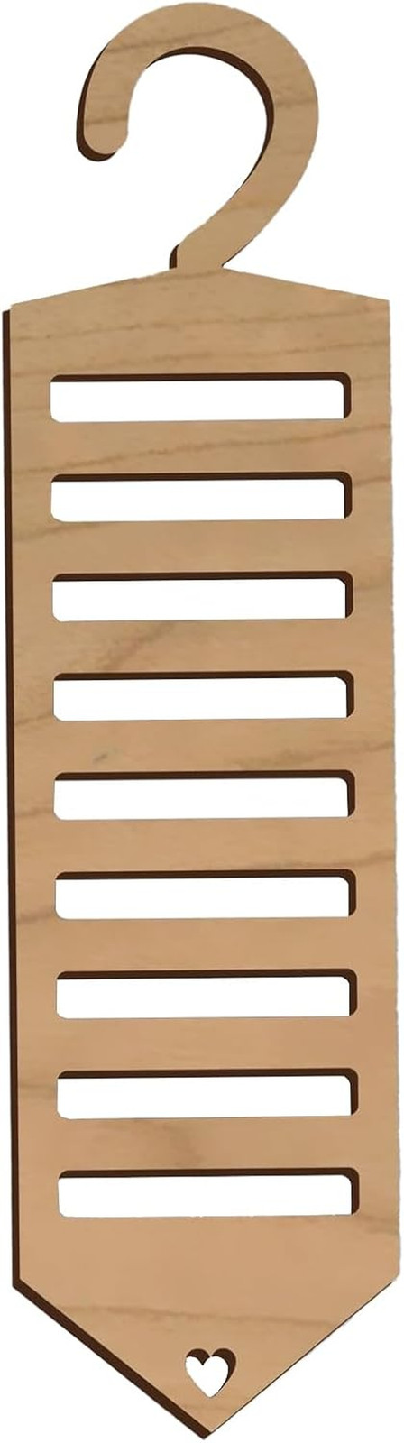Wooden Tie Rack Premium Wooden Necktie and Belt Hanger Tie Hanger for Men Closet
