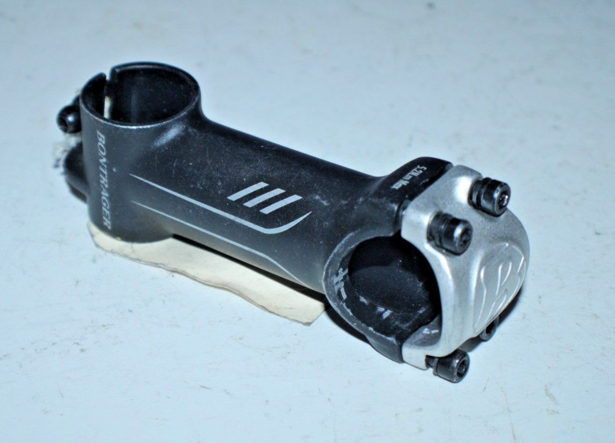 Bontrager RL Road Bike Stem 1 1/8" Threadless 100mm +/-7º 31.8mm Black Race Lite