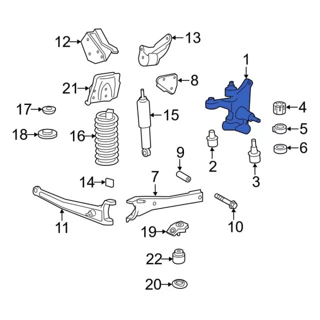 Genuine Ford Steering Knuckle HC3Z3106C