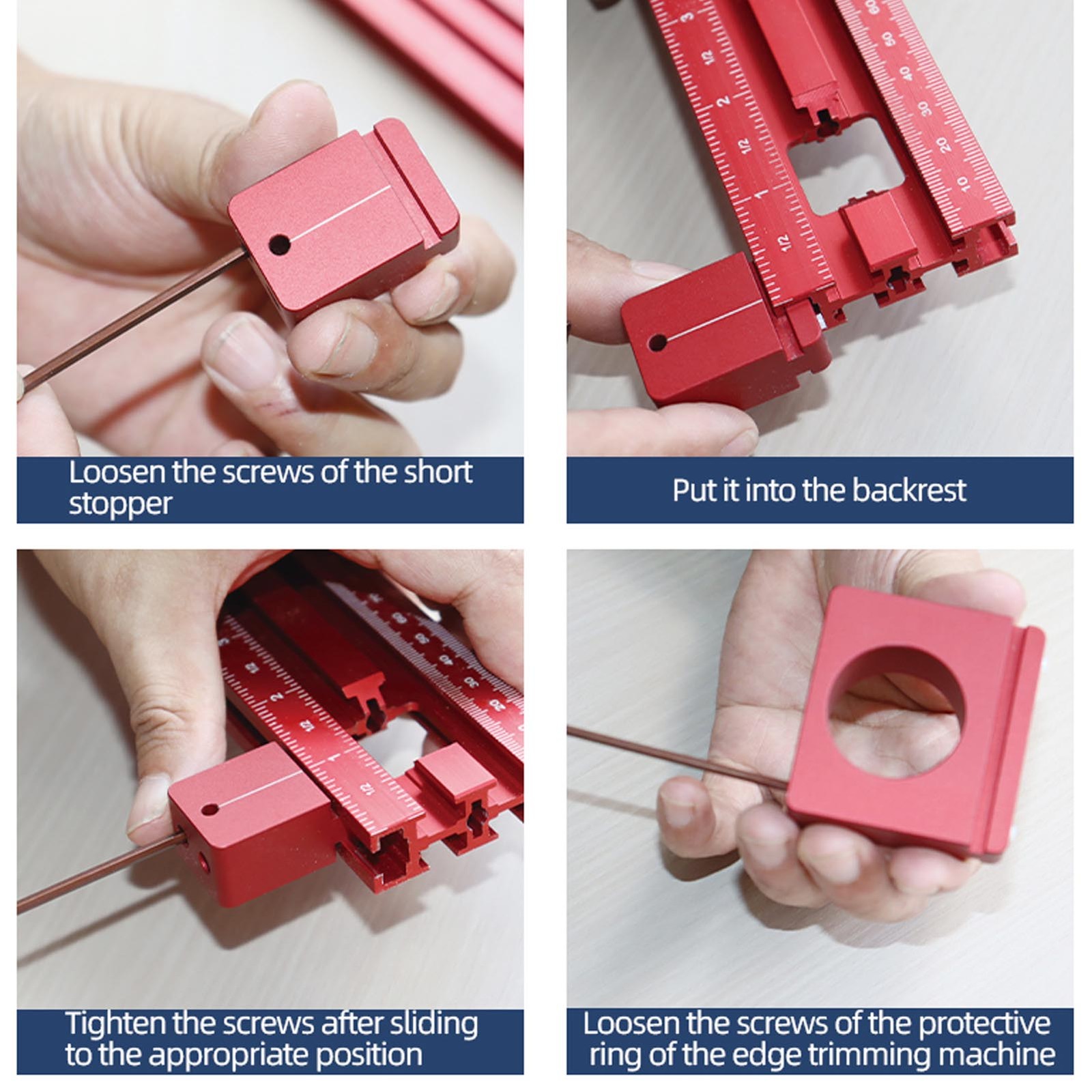 800mm Adjustable Square Router Template Guide System