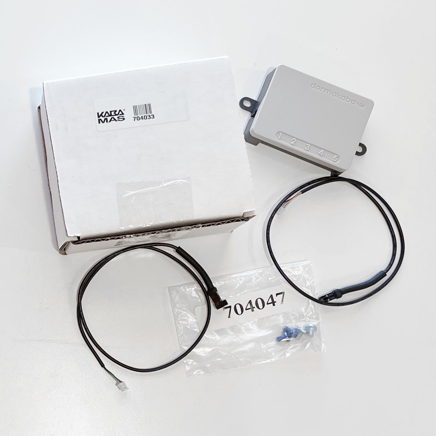 dormakaba Kaba Mas LA GARD Multiplexer 704033 Lagard 700 Series w/ 2 18" Cables