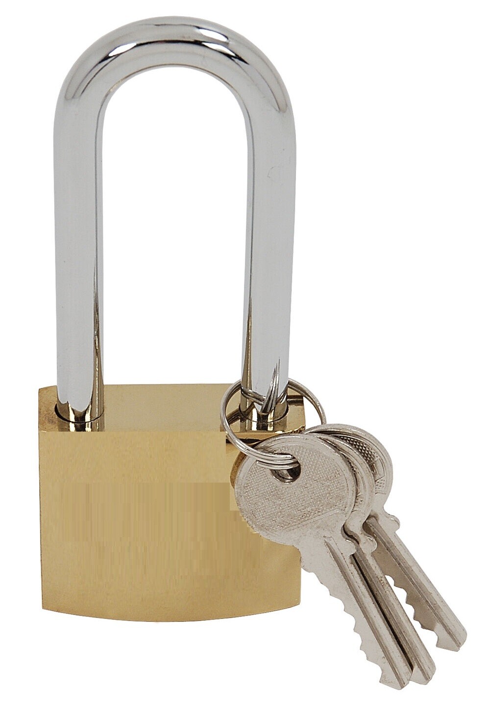 SOLID BRASS Padlock 50mm/2" Wide Long Shackle Large Loop Security Safety Lock